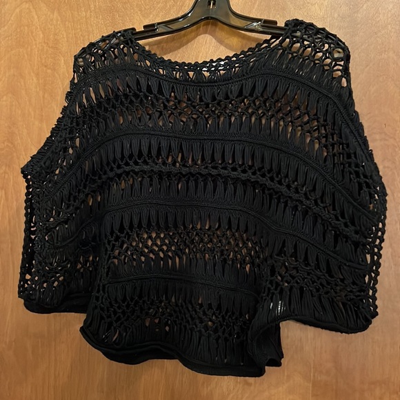 CACHE CROPPED OPEN KNIT SWEATER - Picture 2 of 8